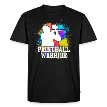 Paintball Warrior Paintballer - T-shirt Premium bio Homme - noir - Devant - Nico (187cm)