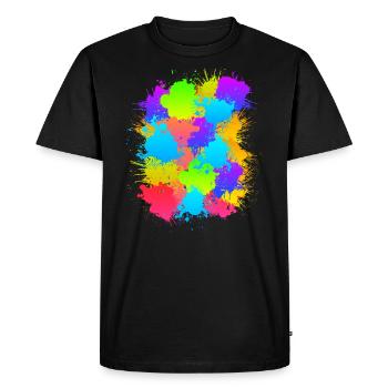 Paintball coloré Markeirer marque paintballer - T-shirt Premium bio Homme - noir - Devant - Nico (187cm)