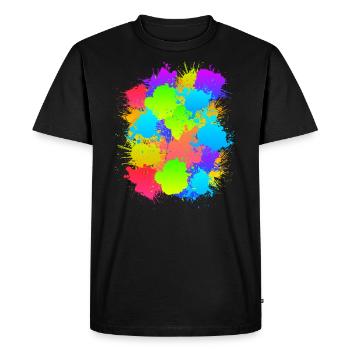 Paintball coloré Markeirer marque paintballer - T-shirt Premium bio Homme - noir - Devant - Nico (187cm)