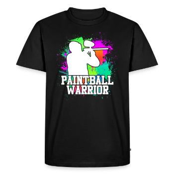 Paintball Warrior Paintballer - T-shirt Premium bio Homme - noir - Devant - Nico (187cm)
