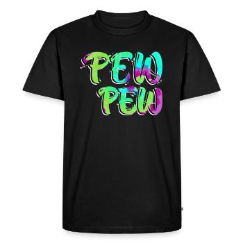 Pew Pew Joueur de Paintball Paintball - T-shirt Premium bio Homme - noir - Devant - Nico (187cm)