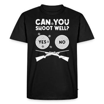 Êtes-vous bon en tir sportif - T-shirt Premium bio Homme - noir - Devant - Nico (187cm)