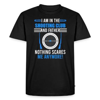Père dans le club de tir Sportschütze - T-shirt Premium bio Homme - noir - Devant - Nico (187cm)
