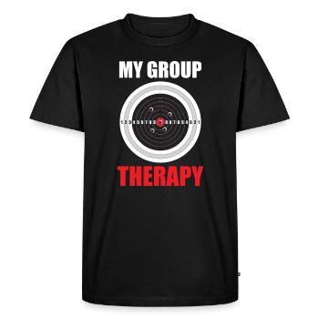 My Group Therapy Target Sports Shooter - T-shirt Premium bio Homme - noir - Devant - Nico (187cm)