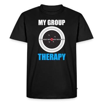 My Group Therapy Target Sports Shooter - T-shirt Premium bio Homme - noir - Devant - Nico (187cm)