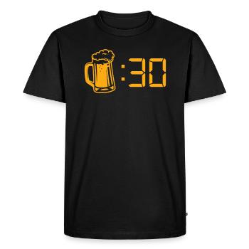 Beer Time Beer Drinkers Festival Malle - Men's Premium Organic T-Shirt - black - Front - Nico (187cm)