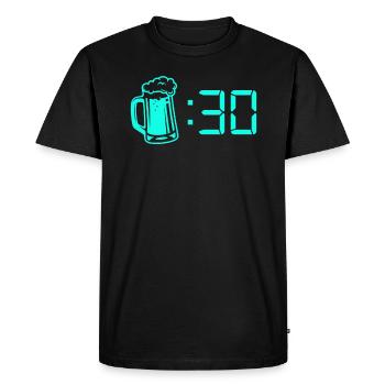 Beer Time Beer Drinkers Festival Malle - Men's Premium Organic T-Shirt - black - Front - Nico (187cm)
