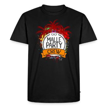 Malle Party Crew Mallorca Party Holiday - Men's Premium Organic T-Shirt - black - Front - Nico (187cm)