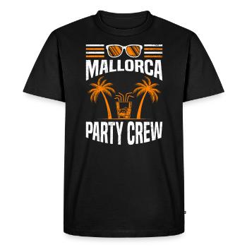 Malle Party Crew Mallorca Party Holiday - Men's Premium Organic T-Shirt - black - Front - Nico (187cm)