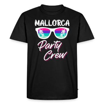 Mallorca Party Crew Malle Party Crew - Men's Premium Organic T-Shirt - black - Front - Nico (187cm)