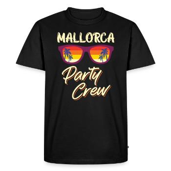 Mallorca Party Crew Malle Party Crew - Men's Premium Organic T-Shirt - black - Front - Nico (187cm)