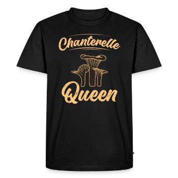 Reine Champignons Chanterelles Cueillette de champignons - T-shirt Premium bio Homme - noir - Devant - Nico (187cm)