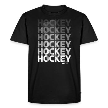 Hockey Hockey - T-shirt Premium bio Homme - noir - Devant - Nico (187cm)