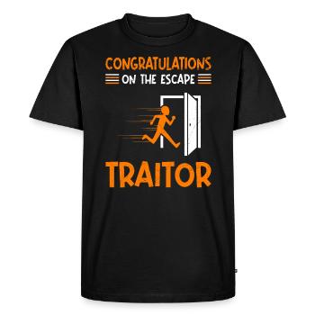 Congratulations new job Job change Work colleague - Men's Premium Organic T-Shirt - black - Front - Nico (187cm)