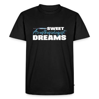 Sweet Anesthesiologist Dreams Infirmière anesthésiste - T-shirt Premium bio Homme - noir - Devant - Nico (187cm)