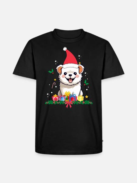 Dog Christmas - Men's Premium Organic T-Shirt - black