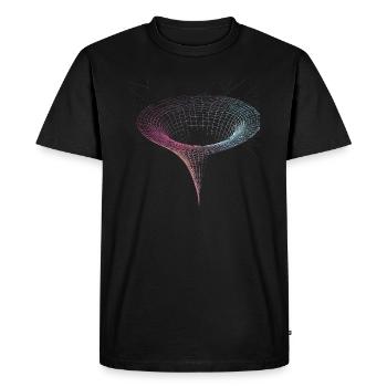 Black Hole Funnel in Space - Men's Premium Organic T-Shirt - black - Front - Nico (187cm)