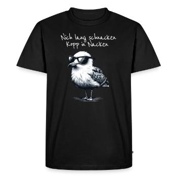 Nich lang schnacken Kopp in Nacken - T-shirt Premium bio Homme - noir - Devant - Nico (187cm)