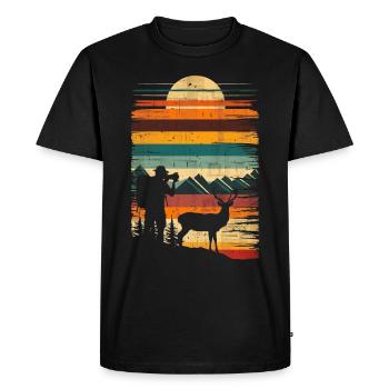 Photographie Nature Photographie Appareil photo reflex - T-shirt Premium bio Homme - noir - Devant - Nico (187cm)