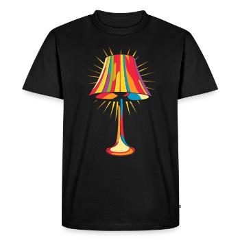 Lampe Musique Des Années 70 - T-shirt Premium bio Homme - noir - Devant - Nico (187cm)