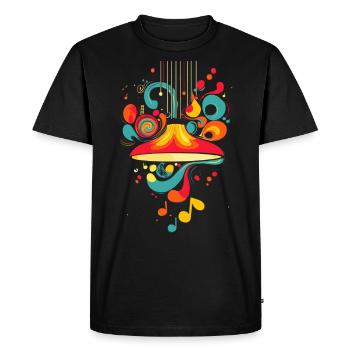 Lampe Musique Des Années 70 - T-shirt Premium bio Homme - noir - Devant - Nico (187cm)