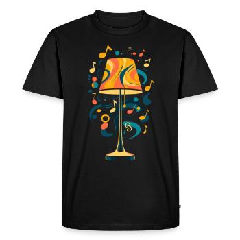 Lampe Musique Des Années 70 - T-shirt Premium bio Homme - noir - Devant - Nico (187cm)