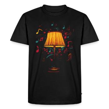Lampe Musique Des Années 70 - T-shirt Premium bio Homme - noir - Devant - Nico (187cm)