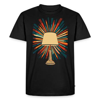 Lampe Musique Des Années 70 - T-shirt Premium bio Homme - noir - Devant - Nico (187cm)