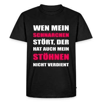 Scharchen lustiger Spruch - Männer Premium Bio T-Shirt - Schwarz - Vorne - Nico (187cm)