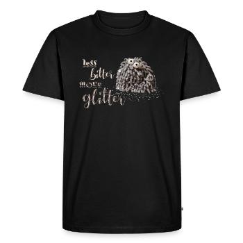 Glitzermop - Men's Premium Organic T-Shirt - black - Front - Nico (187cm)