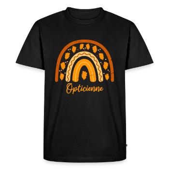 Elue meilleure opticienne | Idée Cadeau opticienne - T-shirt Premium bio Homme - noir - Devant - Nico (187cm)