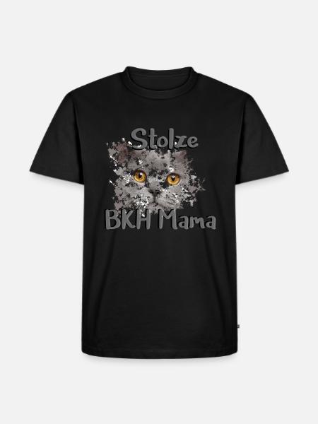 Stolze BKH Mama - Männer Premium Bio T-Shirt - Schwarz