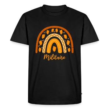 Elue meilleure militaire | Idée Cadeau militaire - T-shirt Premium bio Homme - noir - Devant - Nico (187cm)