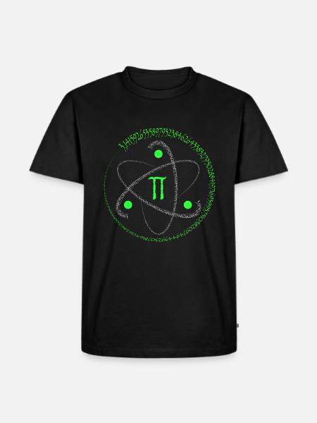 pi number - Men's Premium Organic T-Shirt - black