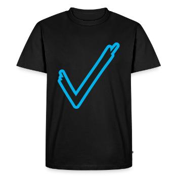 Crochets symboles de cocher - T-shirt Premium bio Homme - noir - Devant - Nico (187cm)