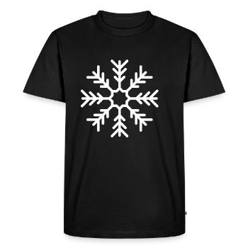 Flocon de neige - T-shirt Premium bio Homme - noir - Devant - Nico (187cm)