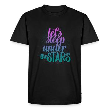 Ciel étoilé - T-shirt Premium bio Homme - noir - Devant - Nico (187cm)