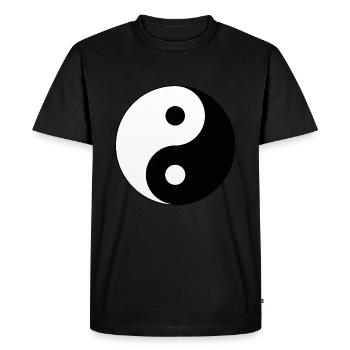 Yin Yang YOGA - T-shirt Premium bio Homme - noir - Devant - Nico (187cm)