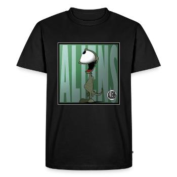 ALIENS, hors de ce monde - T-shirt Premium bio Homme - noir - Devant - Nico (187cm)