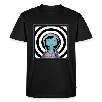 Fille CIBLE - T-shirt Premium bio Homme - noir - Devant - Nico (187cm)