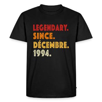 Anniversaire Décembre 1994 L’original 1994 - T-shirt Premium bio Homme - noir - Devant - Nico (187cm)
