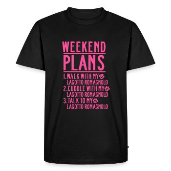 Lagotto Romagnolo Dog Mom Mama Mistress Pink - Men's Premium Organic T-Shirt - black - Front - Nico (187cm)