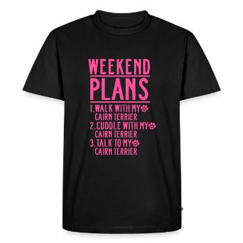 Cairn Terrier Chien Maman Maman Maman Maîtresse Vous Dites - T-shirt Premium bio Homme - noir - Devant - Nico (187cm)