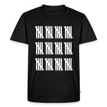 60e anniversaire | Cadeau d’anniversaire, cadeau - T-shirt Premium bio Homme - noir - Devant - Nico (187cm)