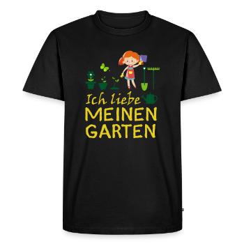 Garden, gardening, gardener - Men's Premium Organic T-Shirt - black - Front - Nico (187cm)