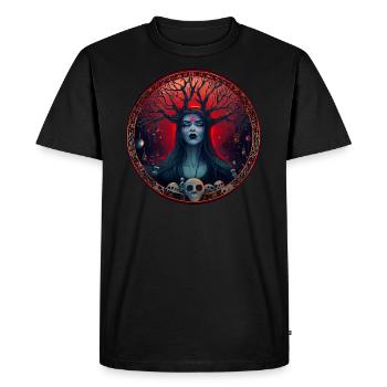 Wicca Naurgott - Männer Premium Bio T-Shirt - Schwarz - Vorne - Nico (187cm)