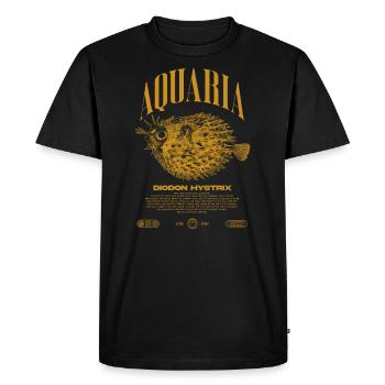 Porc-épic Puffer Fish Keeper Streetwear moderne - T-shirt Premium bio Homme - noir - Devant - Nico (187cm)