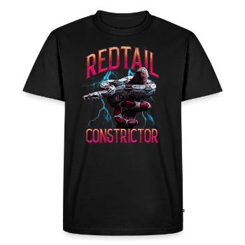 Red Tail Boa Gardien de reptiles streetwear moderne - T-shirt Premium bio Homme - noir - Devant - Nico (187cm)