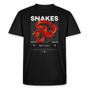 Propriétaire de serpent de lait hondurien gardien de reptile - T-shirt Premium bio Homme - noir - Devant - Nico (187cm)