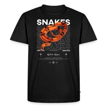 Propriétaire de serpent de lait hondurien gardien de reptile - T-shirt Premium bio Homme - noir - Devant - Nico (187cm)